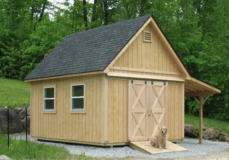 a custom shed built in Hebron NH
