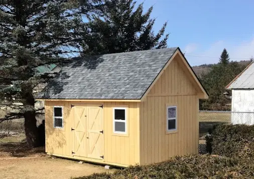 a shed built in Brandon Vermont